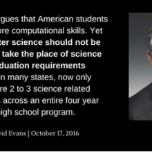image of David Evans and quote