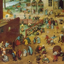 Painting, "Children's Games" by Pieter Bruegel the Elder